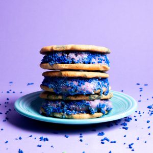 Tie Dye NO BULL Blueberry Pie Ice Cream Sandwich